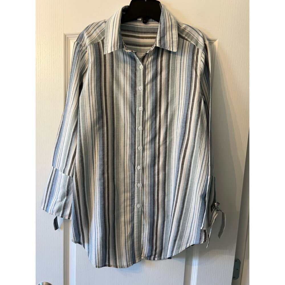 Fresh FX Ladies Large Striped Shirt